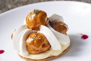 The dessert menu offers a selection decedent delights at The Deck at Island Gardens